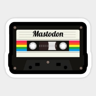 Mastodon / Cassette Tape Style Sticker
